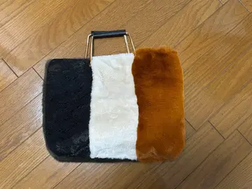 치카자와 레이스 퍼 핸드백 미사용