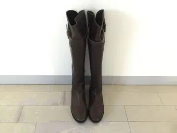 DIANA 다이애나 다크 브라운 니하이 부츠 버클 포함