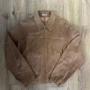 AURALEE SS25 LAMB SUEDE ZIP BLOUSON 4