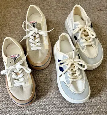 올해 추천 귀여운 스니커즈 2세트 사이즈 22.5cm