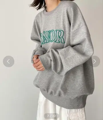 CANAL JEAN El mar SAVOR 자수 크루넥 트레이닝복