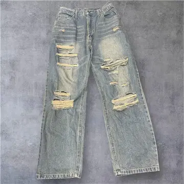 JUNGLE STORM 데미지 가공 데님