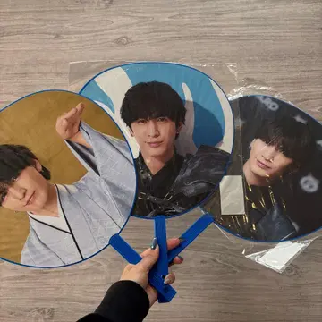 후지이 류세이 부채 3개 세트