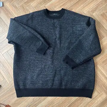 지나시스 12G 자카드 볼륨 슬리브 풀오버