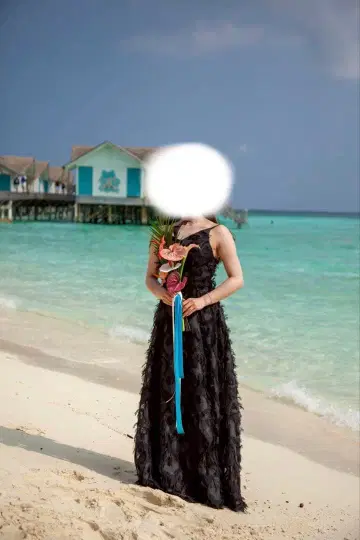 블랙 롱 드레스 비터 스위트 촬영용 드레스