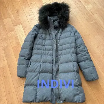 INDIVI 후드 부착 다운 자켓 38