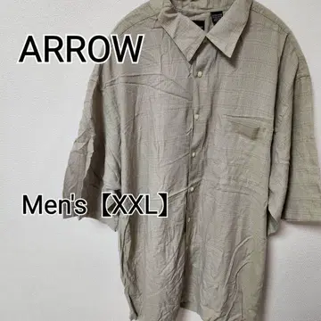 z372 [ ARROW ] 반팔 셔츠 ( 남성용 XXL ) 베이지