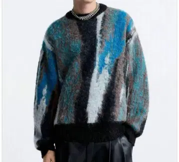 ZARA MAISON SPECIAL 아브스트랙트 자카드 스웨터