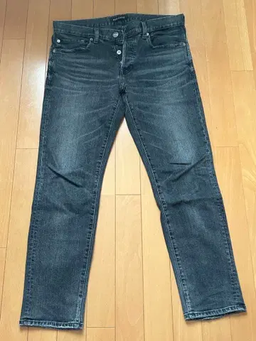 EDIFICE 별주 RED CARD 데님 팬츠 블랙 W31