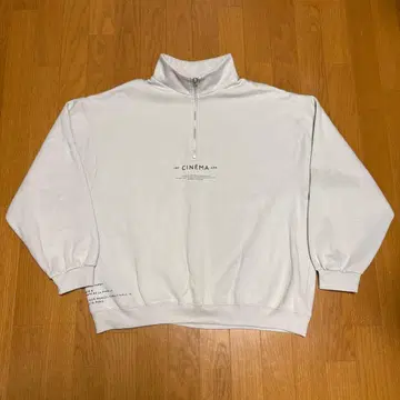 JUNRED 하프 지퍼 라이트 그레이 트레이닝복