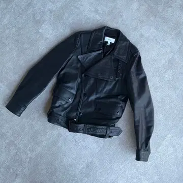 HYKE 별주 모터사이클 레더 재킷
