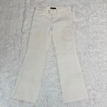 la chamble d'ine 여성용 슬랙스 S 화이트 코튼