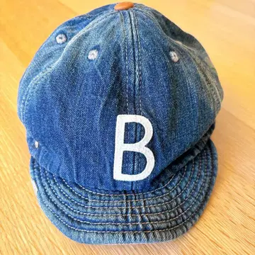 데님 B 자수 야구 모자