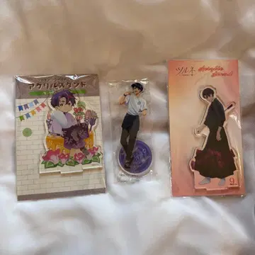 츠루네 후와 코시로 아크릴 스탠드 3개 세트