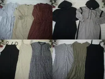 26-5560 여성용 의류 묶음 판매 21벌 롱 원피스 L 사이즈