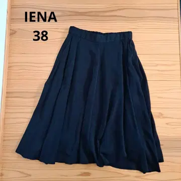 IENA 플레어 스커트 38 블랙 포멀
