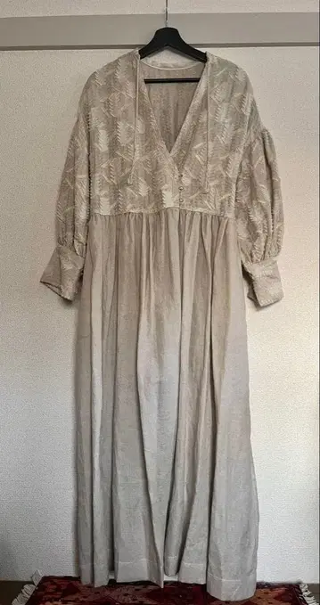 [ YURTAO ] 카슈쿨 원피스 긴팔 (라메 실 골드)