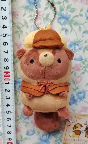 너구리 탐정 모자 키링