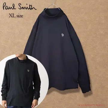 [ 새상품급 ] Paul Smith 긴팔 티셔츠 터틀넥 블랙 XL