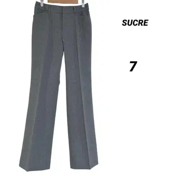 SUCRE 새상품 스트레이트 슬랙스 그레이 S 슬림 미각 팬츠