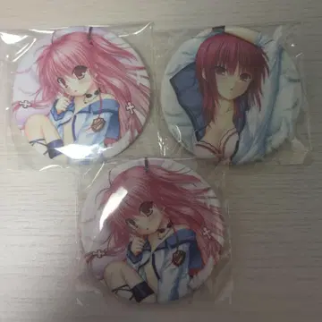 AngelBeats! 럭키 챌린지 복권 BIG 캔 배지 3종