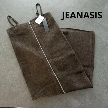 새상품 택 포함 JEANASIS 2WAY 라메 니트 베어 원피스