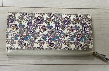 유젠분코 장지갑 파피용 일본제 손염색 소가죽