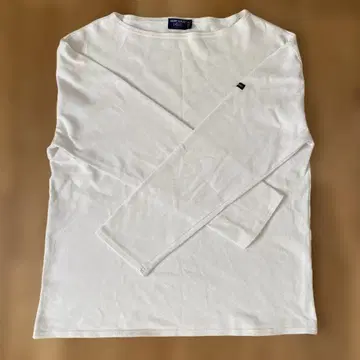 SAINT JAMES 화이트 긴팔 티셔츠 L 사이즈 바스크 셔츠 아이보리