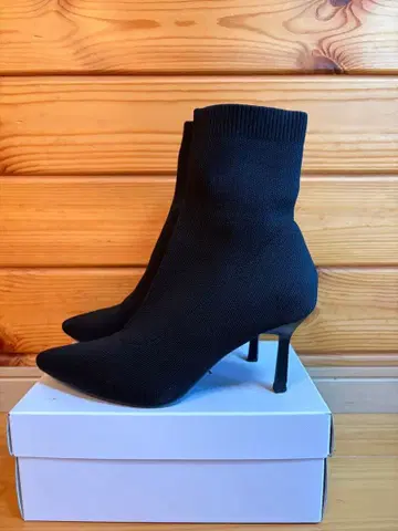 RANDA 소프트 스트레치 니트 삭스 부츠 L 사이즈 블랙