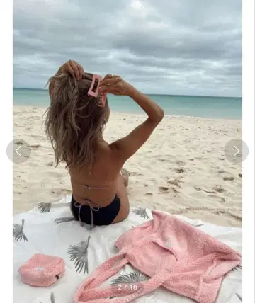 알리시아스탄 비치 백 세트 파레오만