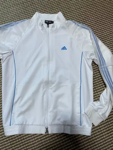 adidas 화이트 집업 자켓