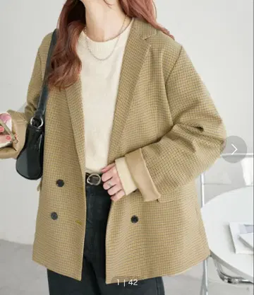 Discoat 울라이크 W 브레스 테일러드 자켓