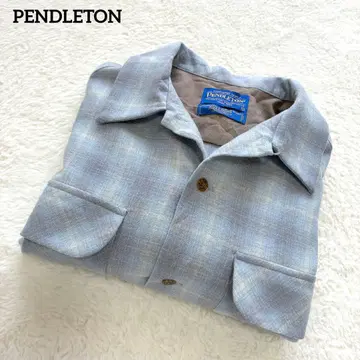 신비로운 배색! PENDLETON 옴브레 체크 보드 셔츠 라이트 블루