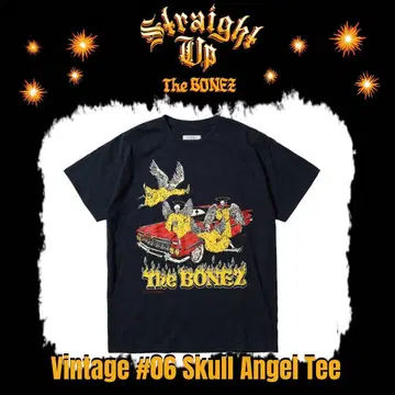 The BONEZ Vintage #06 Skull Angel Tee