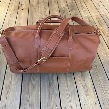 가죽 보스턴 백 브라운