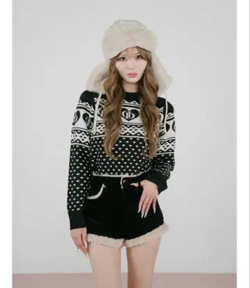 Darich DD 아가일 니트탑