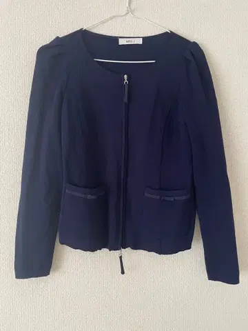 MISS J 네이비 테일러드 자켓 가디건