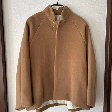 [ suzuki takayuki ] 울 베이지 스탠드 카라 코트