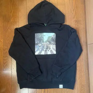 THE BEATLES 애비 로드 블랙 후드티 M