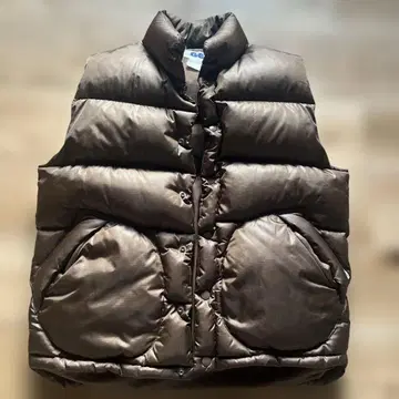 GOOD ENOUGH 브라운 다운 베스트 L 사이즈