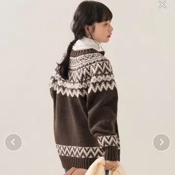 FREAK'S STORE 노르딕 무늬 가디건 사이즈 F