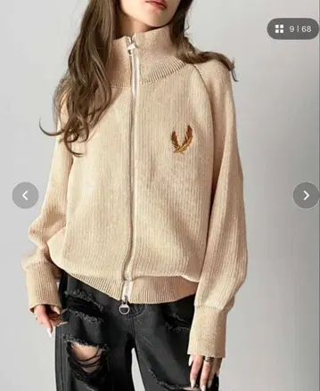 새상품급 mily bilet 더블 집업 가디건 M 사이즈