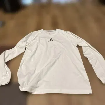 조던 화이트 긴팔 티셔츠