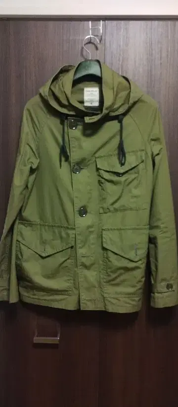 WORKERS RAFPARKA 카키 마운틴 후드티 프론트 버튼