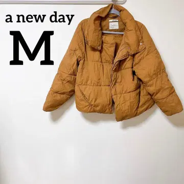 a new day [ M ] 오렌지 브라운 다운 자켓 포근포근