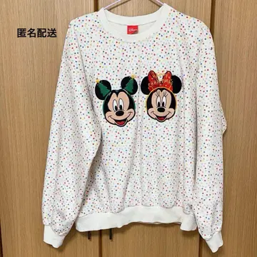 메파보리 디즈니 미키 미니 속기모 트레이닝복 M 사이즈 별 화이트