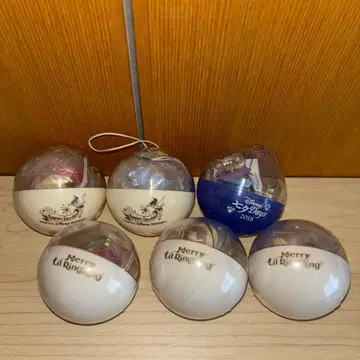 디즈니 크리스마스 캡슐 토이 6개 세트