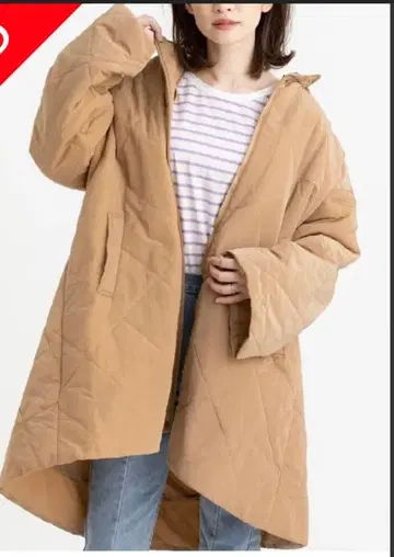 mite 2way coat 퀼팅 자켓 카멜