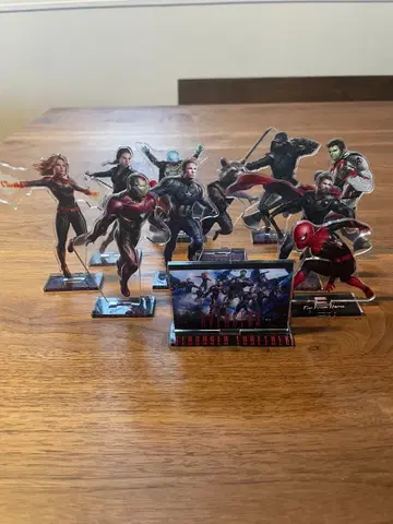 마블 어벤져스 스파이더맨 아크릴 스탠드 11종 세트