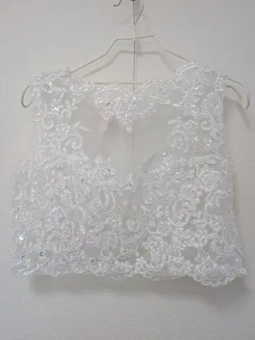 웨딩 드레스 볼레로 자수 비즈 장식